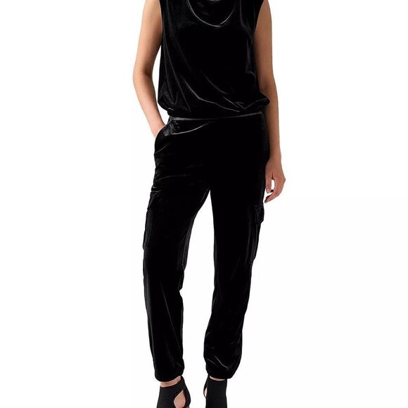 Sanctuary Velvet Cargo Pull on Women’s Relaxed Fit Joggers Size Large - Picture 1 of 3